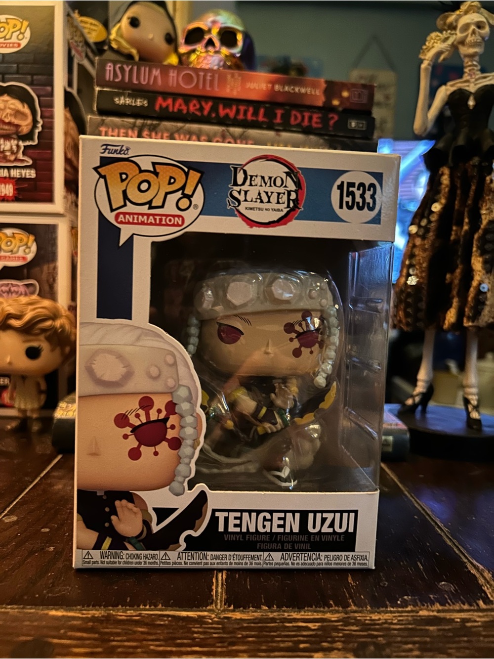 Funko Pop! Demon Slayer Tengen Uzui Vinyl Figure - White, Gold & Black